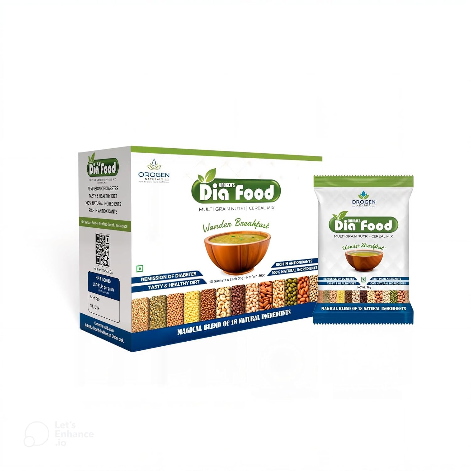 dia food multi grain nutri cereal mix breakfast