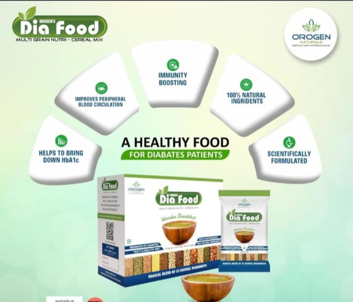 dia food multi grain nutri cereal mix breakfast